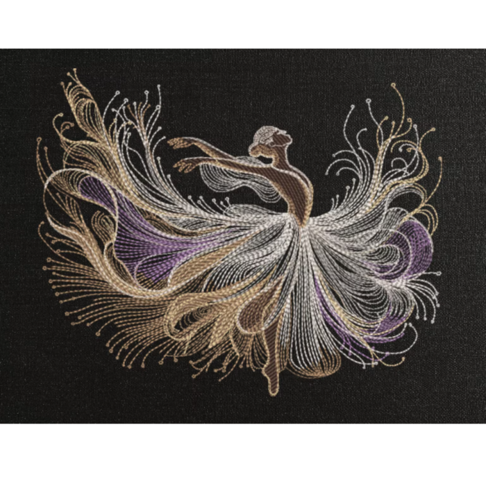 Royal Ballerina – Embroidered Oversized T-Shirt - [ Unisex ]