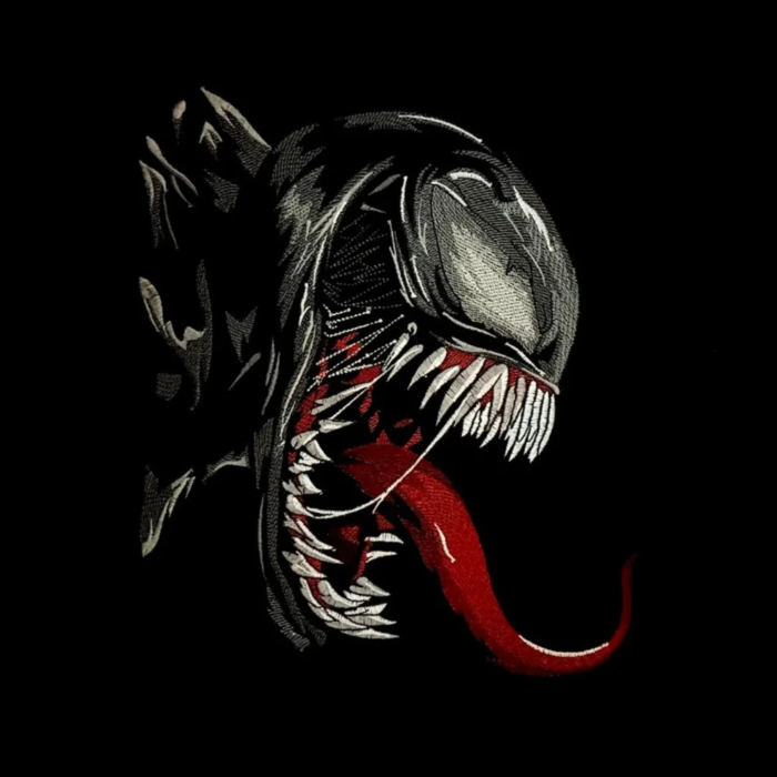 Symbiote Venom | Alien Demon Embroidery on Hoodie [ Unisex ]